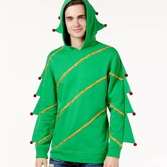 American rag Christmas tree hoodie large - Picture 1 of 9